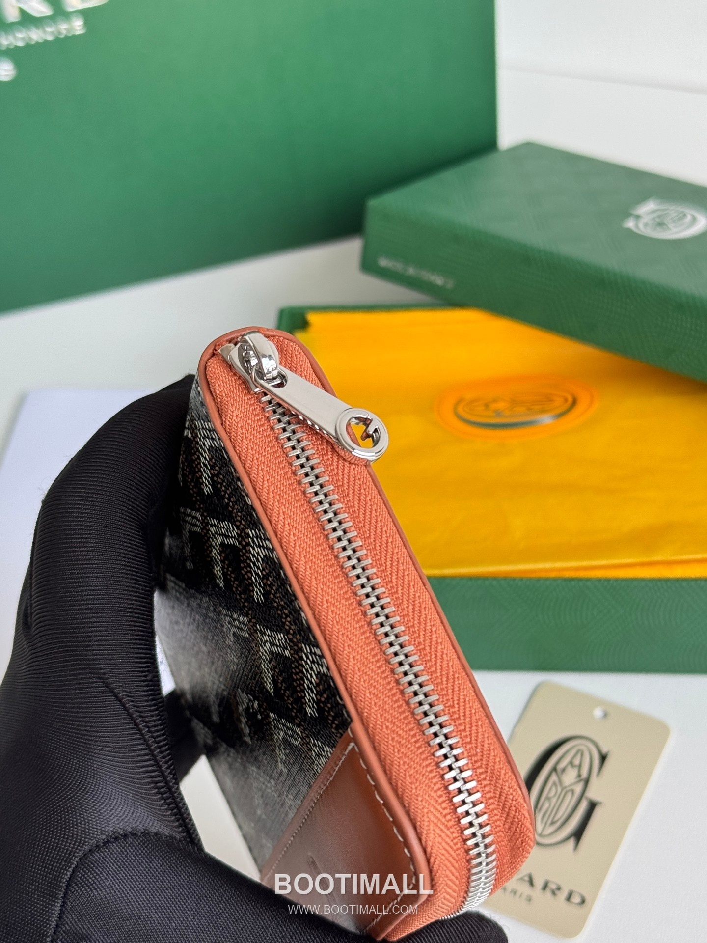 Goyard Matignon Mini Goyardine Canvas Zip Coin Wallet with Card Slots 고야드 마티뇽 미니 고야르딘 캔버스 집 코인 지갑 카드슬롯 3305 11.5cm 7