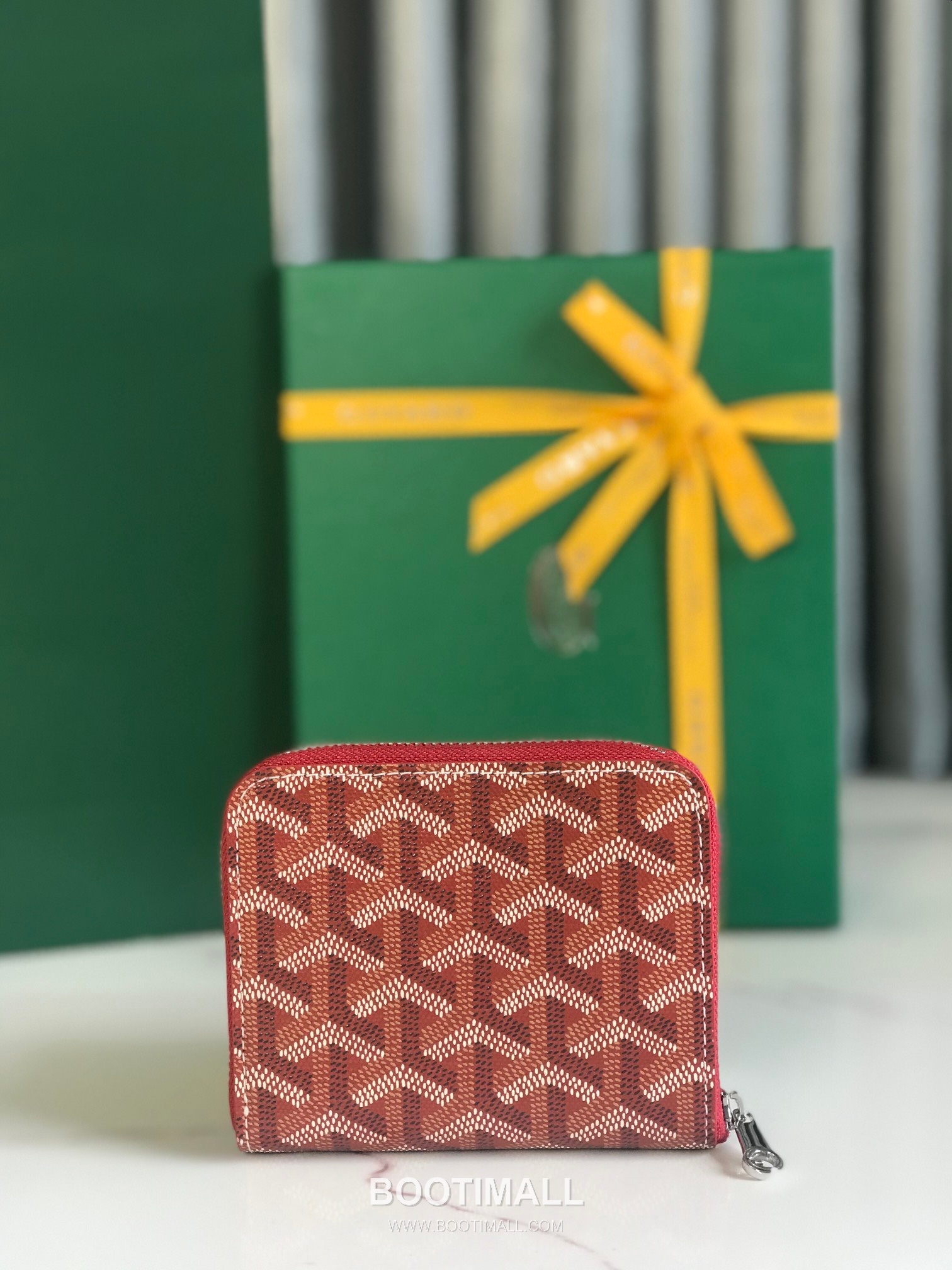 Goyard Matignon Mini Goyardine Canvas Zip Coin Wallet with Card Slots 고야드 마티뇽 미니 고야르딘 캔버스 집 코인 지갑 카드슬롯 020605 11.5cm 2