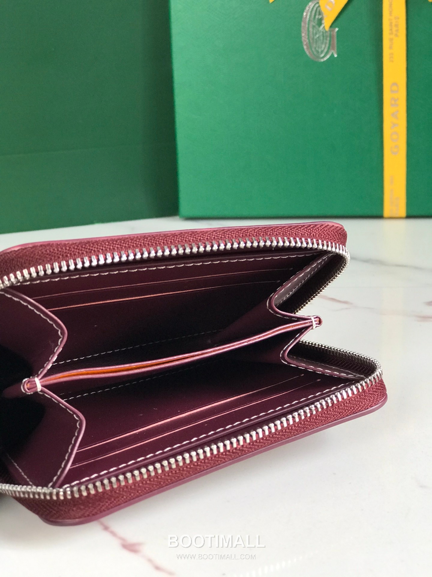 Goyard Matignon Mini Goyardine Canvas Zip Coin Wallet with Card Slots 고야드 마티뇽 미니 고야르딘 캔버스 집 코인 지갑 카드슬롯 020605 11.5cm 6
