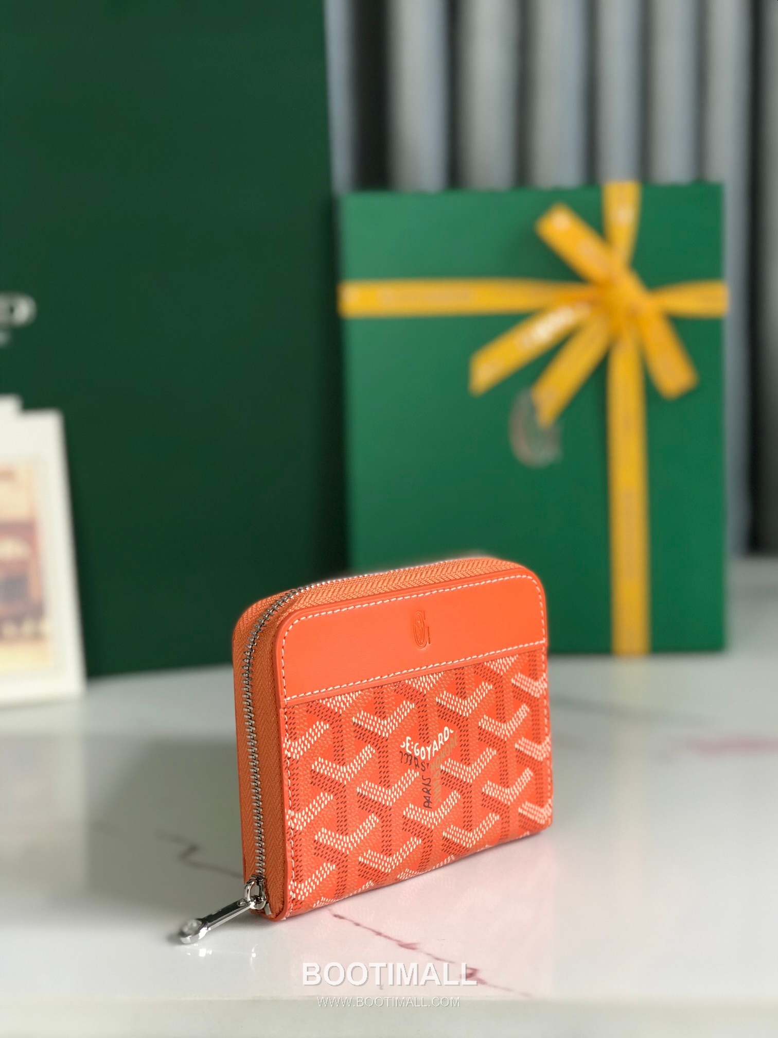 Goyard Matignon Mini Goyardine Canvas Zip Coin Wallet with Card Slots 고야드 마티뇽 미니 고야르딘 캔버스 집 코인 지갑 카드슬롯 020605 11.5cm 3