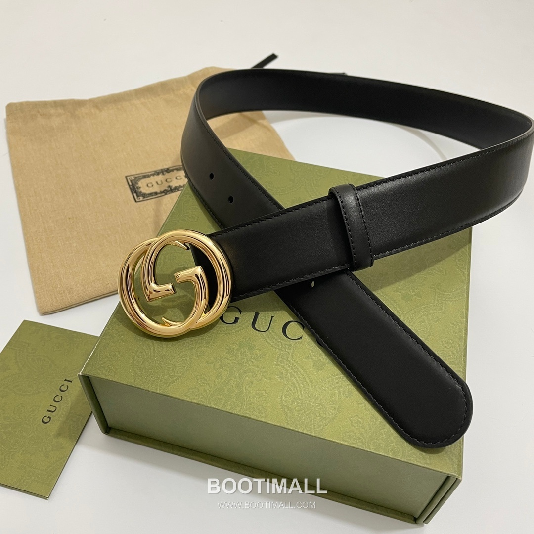 Gucci GG Marmont Calfskin Leather Belt with Double G Buckle Gold-Plated 구찌 GG 마몬트 카프스킨 레더 벨트 더블G 버클 황동 베이스 금도금 4.0cm 8
