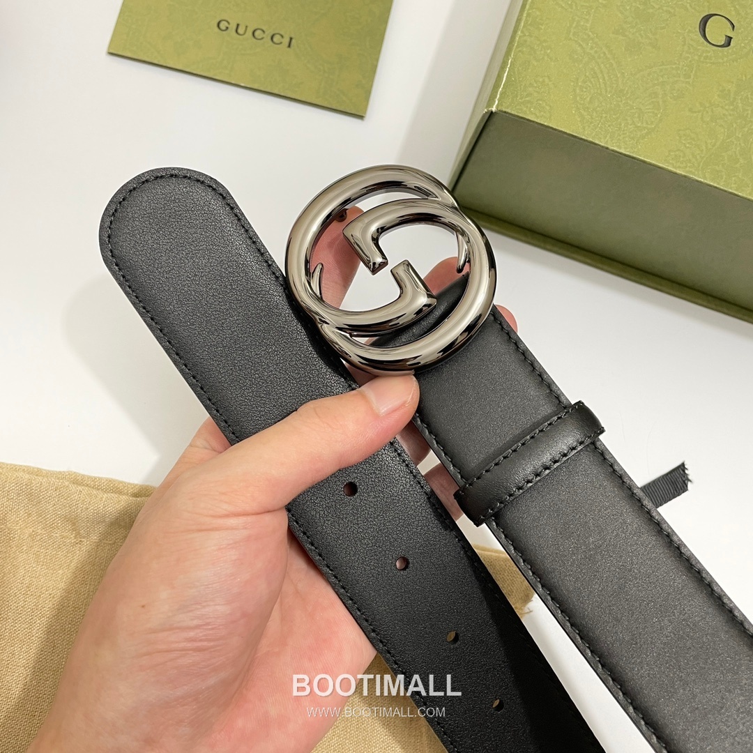 Gucci GG Marmont Calfskin Leather Belt with Double G Buckle Gold-Plated 구찌 GG 마몬트 카프스킨 레더 벨트 더블G 버클 황동 베이스 금도금 4.0cm 3