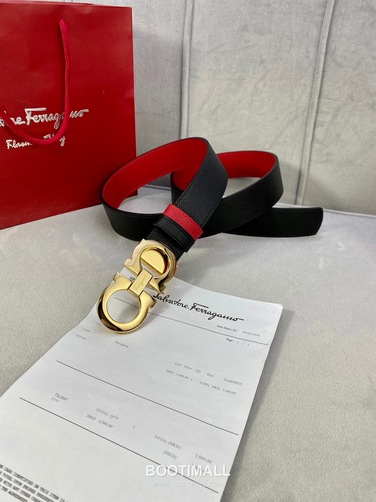 Ferragamo Gancini Calfskin Palm Grain Leather Reversible Belt with Gancini Buckle Palladium 페라가모 간치니 카프스킨 팜 그레인 레더 리버서블 벨트 간치니 버클 황동 베이스 팔라듐 피니시 3.5cm 7