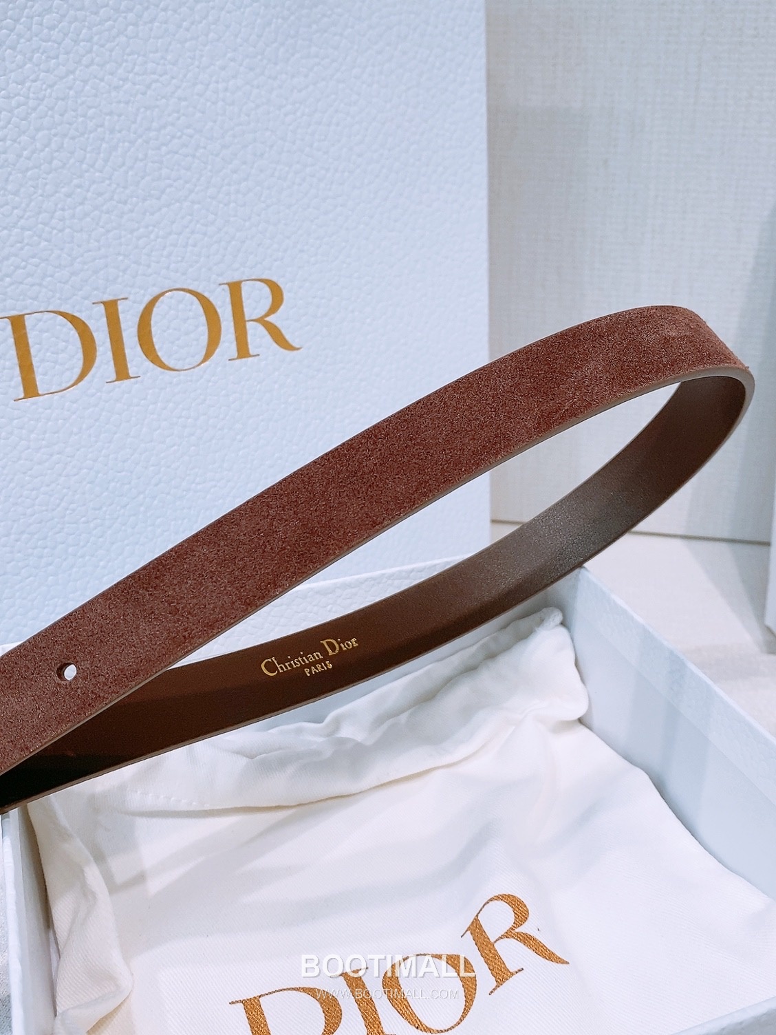 Dior Saddle Suede Calfskin Leather Belt with CD Buckle Gold-Plated 디올 새들 스웨이드 카프스킨 레더 벨트 CD 버클 황동 베이스 금도금 2.0cm 4