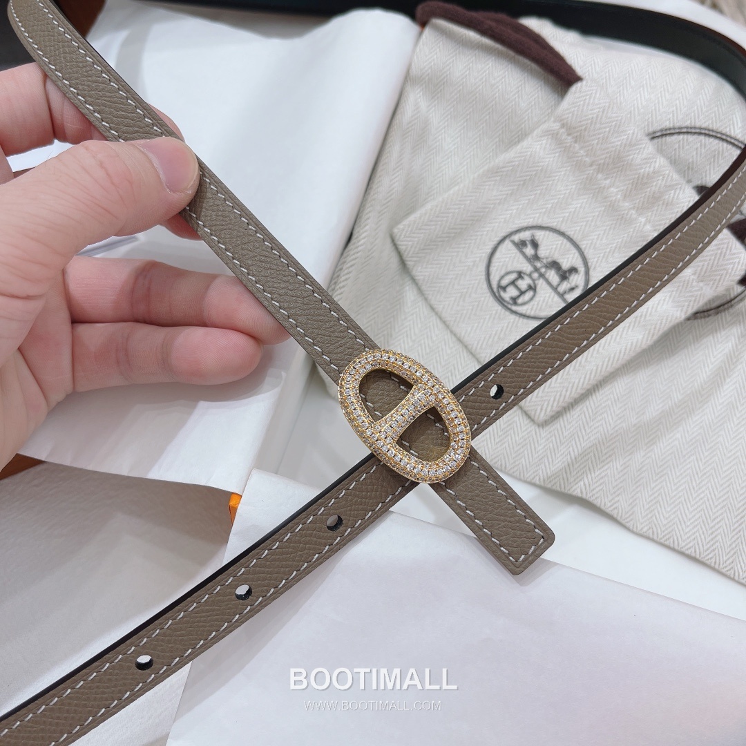 Hermes Constance Epsom Leather Reversible Belt with H Buckle Gold-Plated 에르메스 콘스탄스 엡송 레더 리버서블 벨트 H버클 황동 베이스 금도금 1.3cm 5