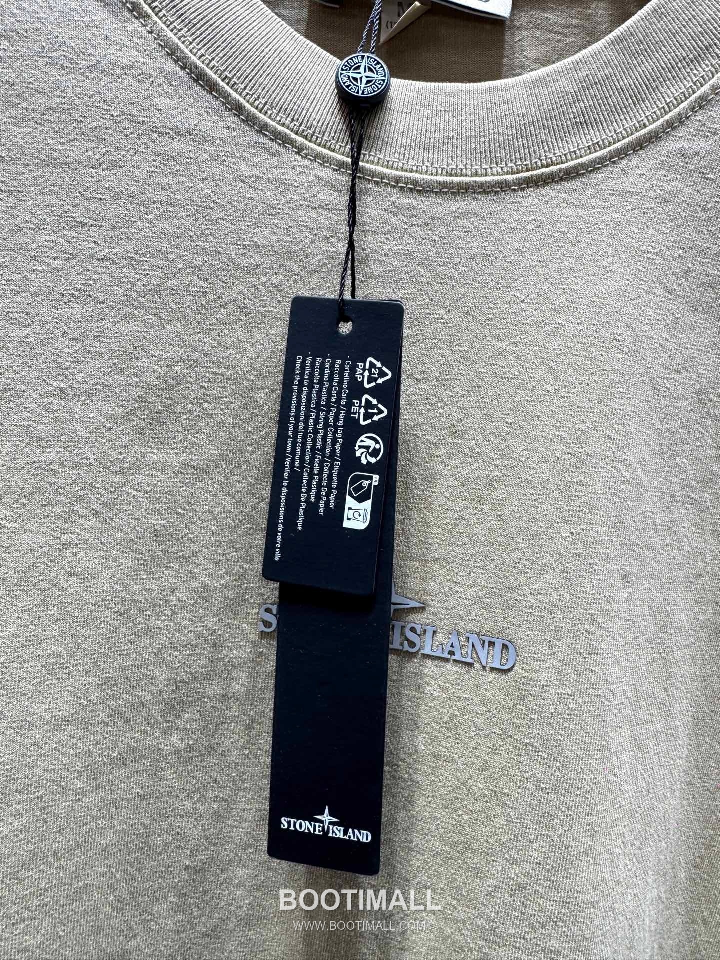 Stone Island SS26 Compass Logo Print Heavy Cotton T-Shirt 스톤아일랜드 SS26 컴퍼스 로고 프린트 헤비 코튼 티셔츠 WG26881 6