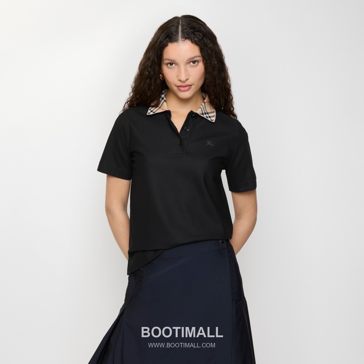 Burberry Check Collar Cotton Piqué Polo Shirt 버버리 체크 칼라 코튼 피케 폴로 셔츠 8