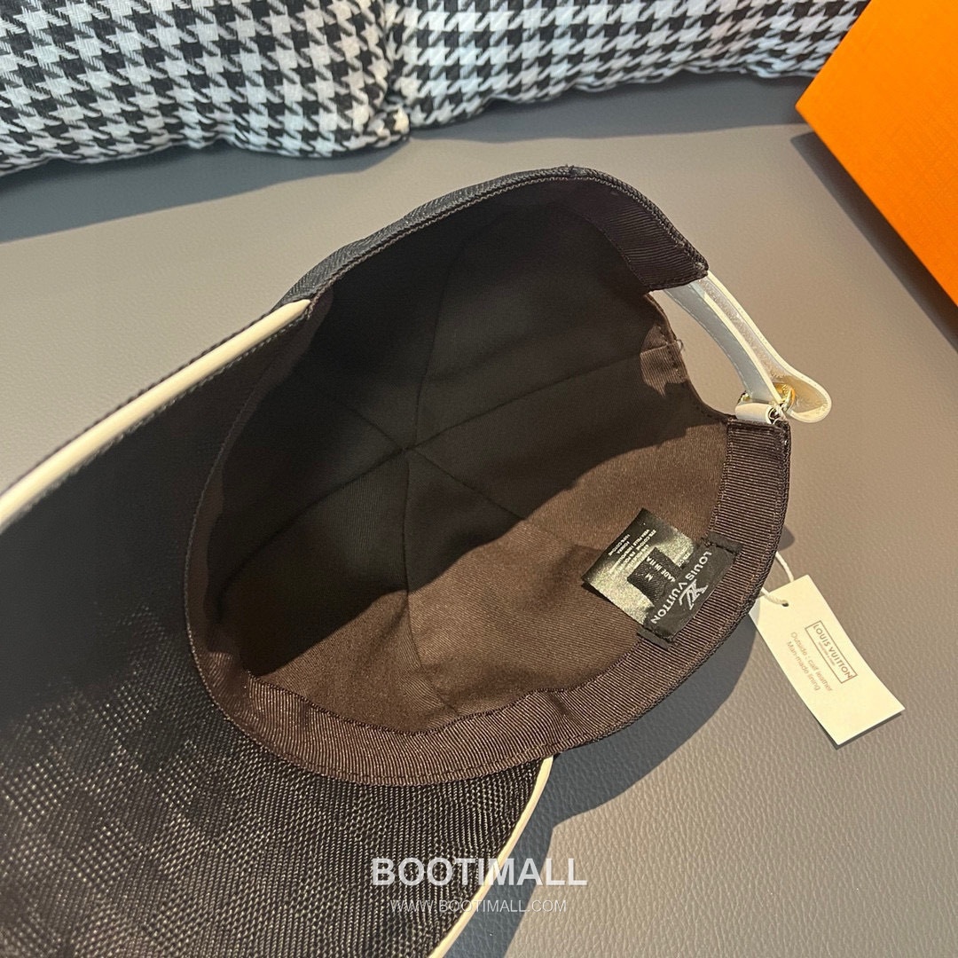 Louis Vuitton Damier Canvas Leather Strap Baseball Cap 루이비통 다미에 캔버스 가죽 스트랩 베이스볼 캡 56cm 6