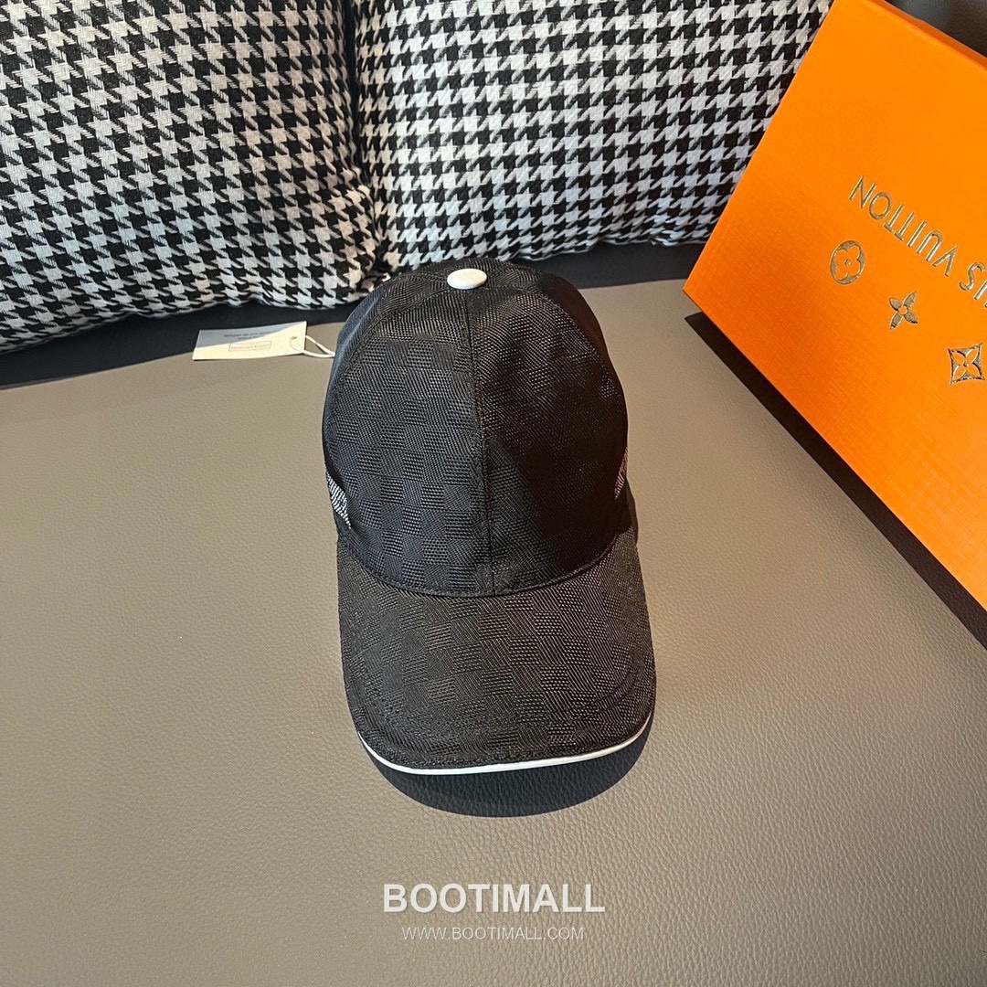 Louis Vuitton Damier Canvas Leather Strap Baseball Cap 루이비통 다미에 캔버스 가죽 스트랩 베이스볼 캡 56cm 2