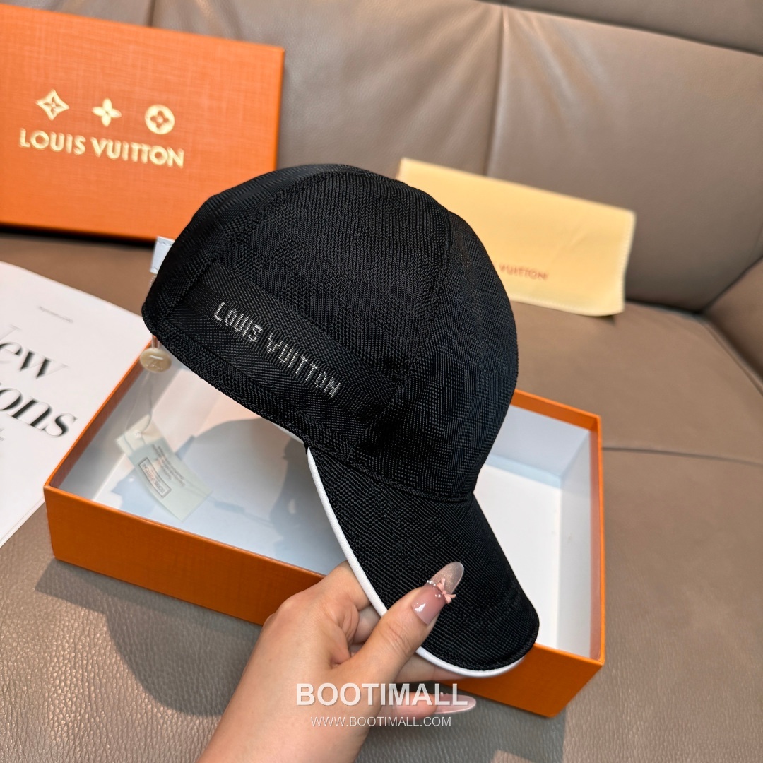 Louis Vuitton Damier Canvas Leather Strap Baseball Cap 루이비통 다미에 캔버스 가죽 스트랩 베이스볼 캡 56cm 4