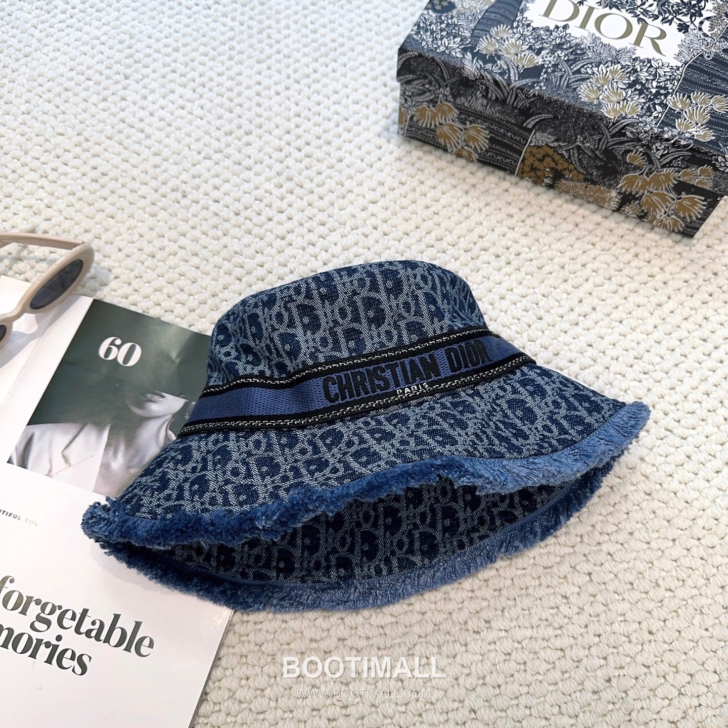 Dior Logo Linen Cotton Blend Bucket Hat 디올 로고 린넨 코튼 혼방 버킷 햇 56cm 8