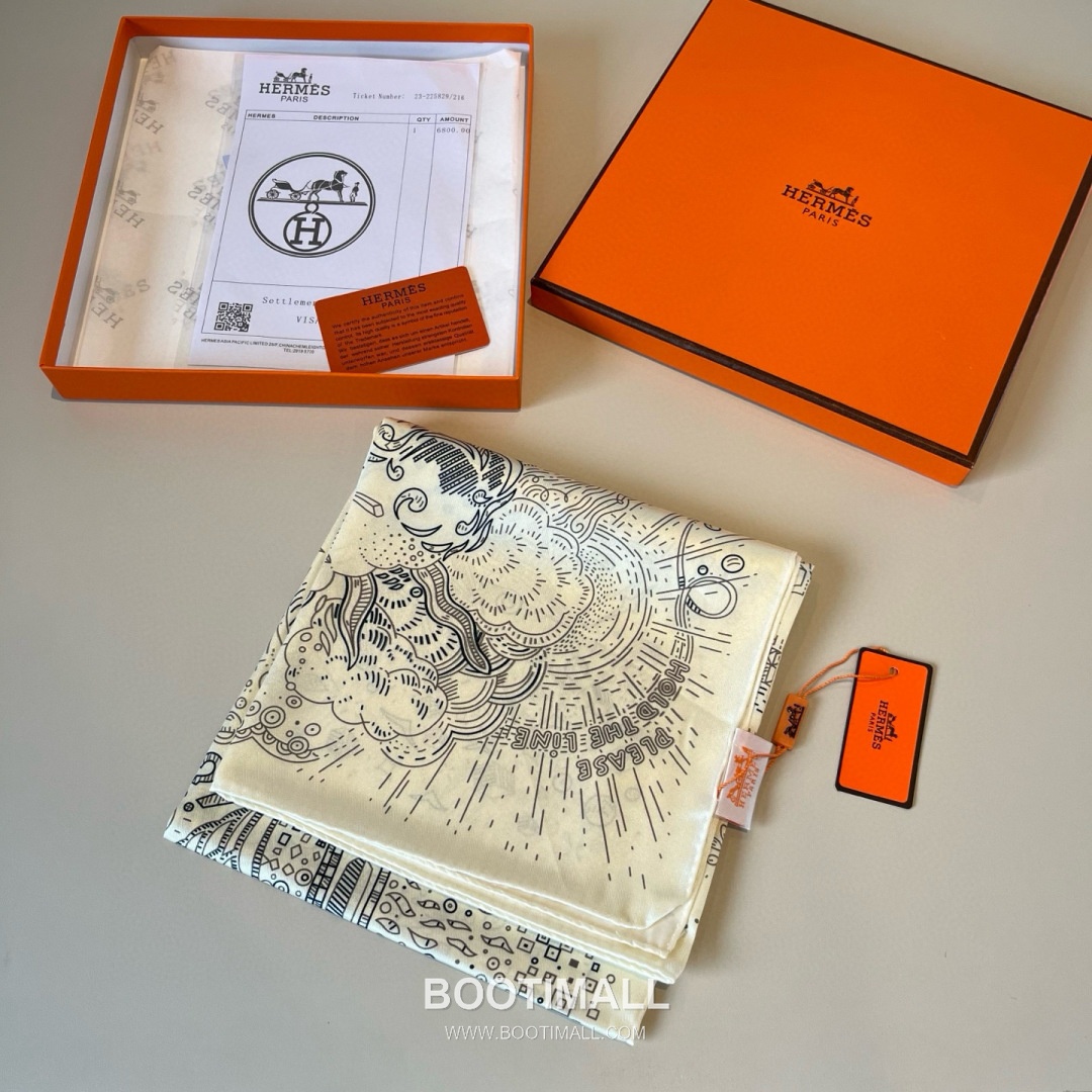 Hermès Getting Connected Silk Square Scarf Print Design 에르메스 커넥팅 테마 실크 스퀘어 스카프 90cm 6