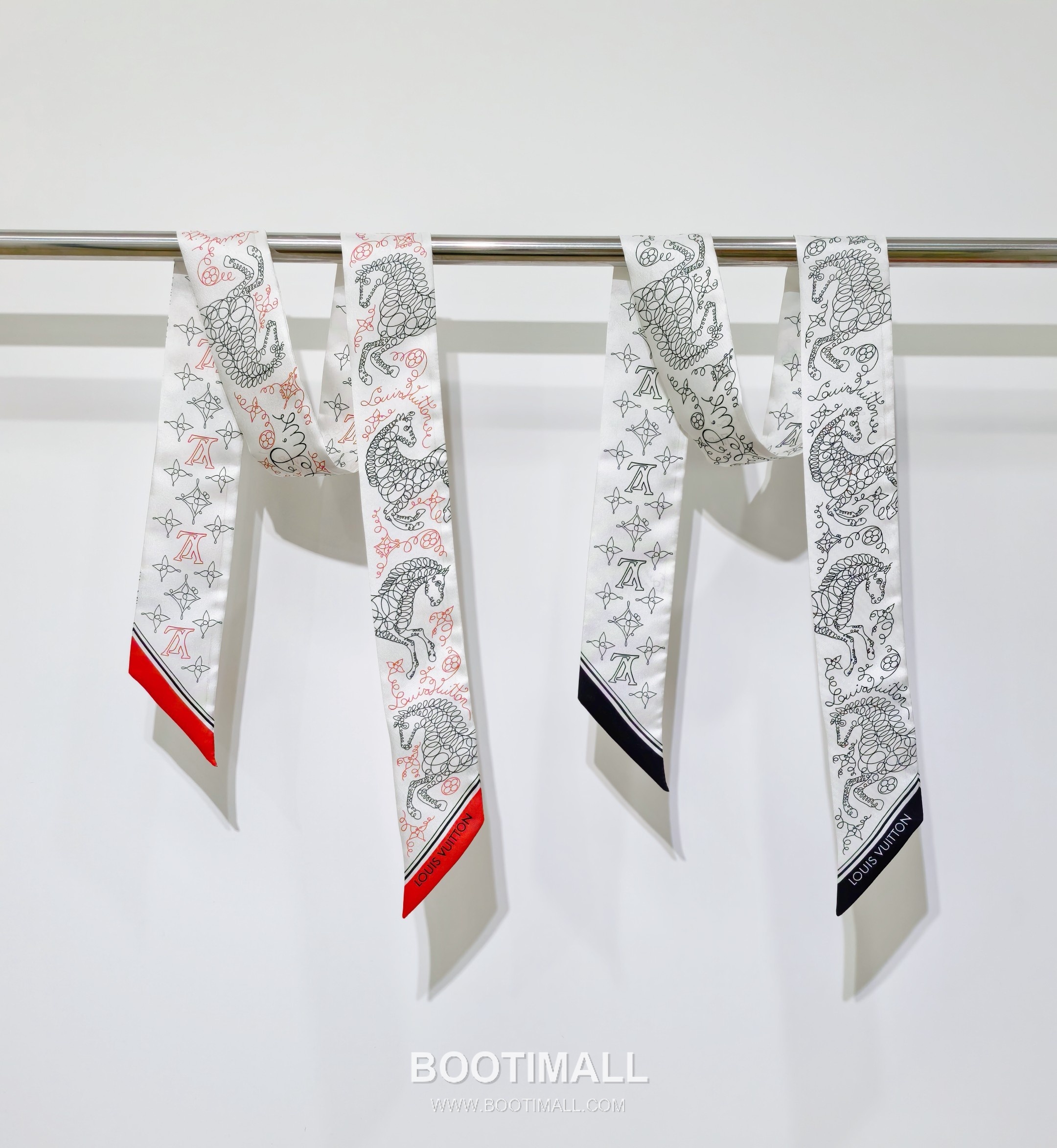 Louis Vuitton Double Sided Silk Long Scarf 100% Silk Double Layer Print Scarf 루이비통 더블 사이드 실크 롱 스카프 PLV2613 120cm 4