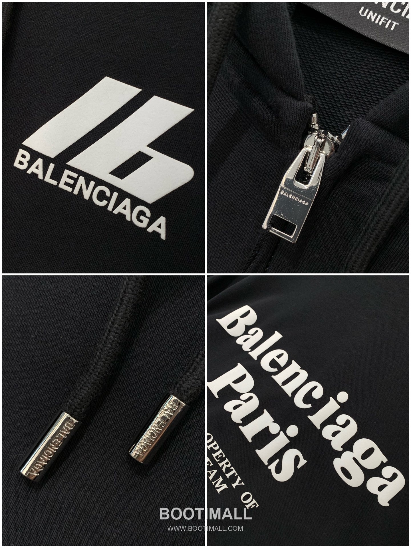 Balenciaga SS26 Cotton Blend Hooded Zip Jacket with Logo Print 발렌시아가 SS26 코튼 혼방 후드 집 재킷 로고 프린트 7