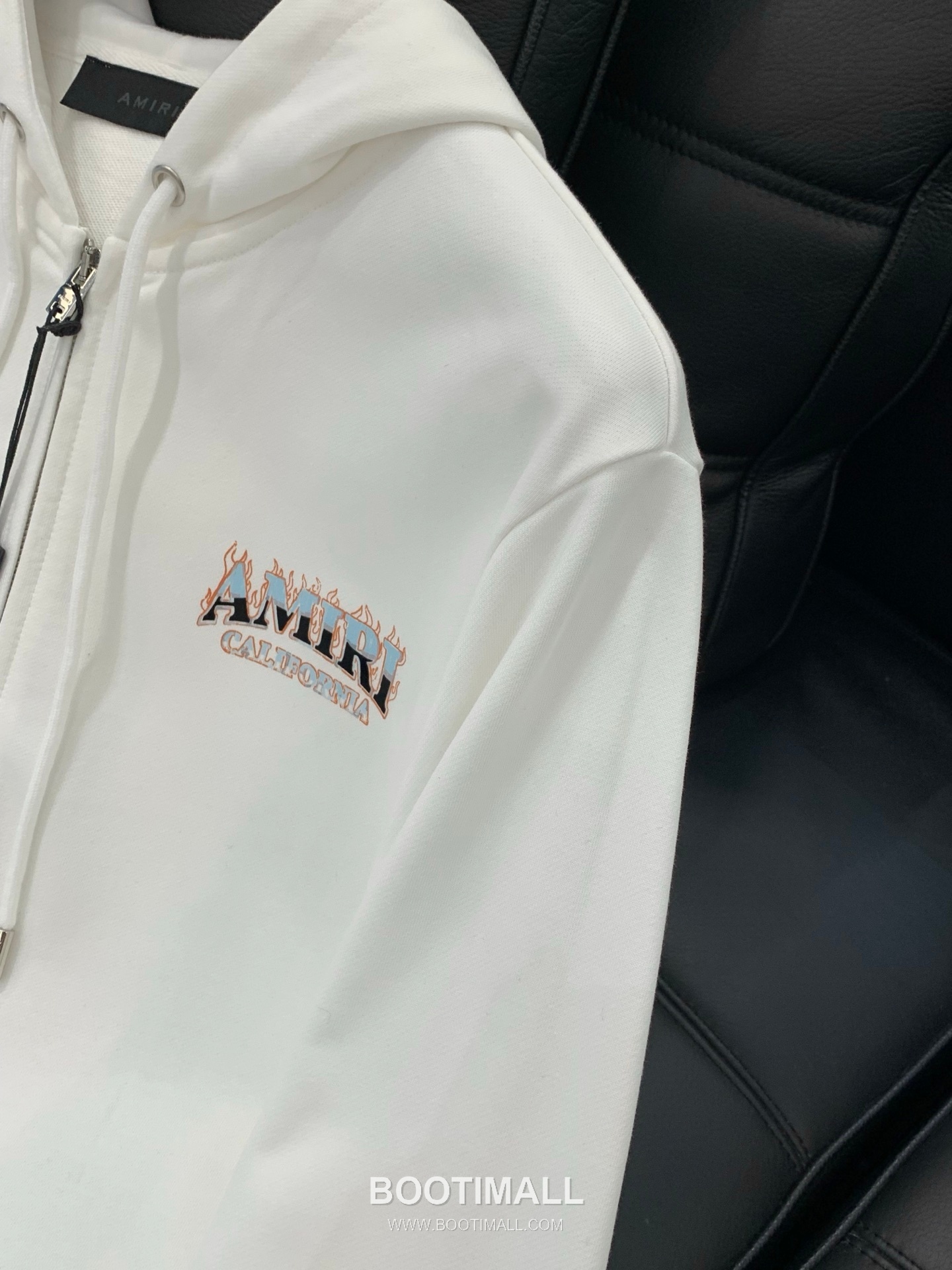 Amiri SS26 Cotton Blend Hooded Zip Jacket with Logo Print 아미리 SS26 코튼 혼방 후드 집 재킷 로고 프린트 5