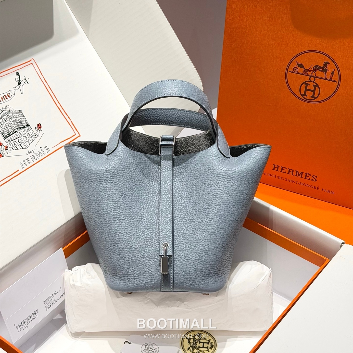 Hermes Picotin Lock Clemence Leather Bucket Bag with Top Handle 에르메스 피코틴락 클레망스 레더 버킷백 핸들형 18cm 4