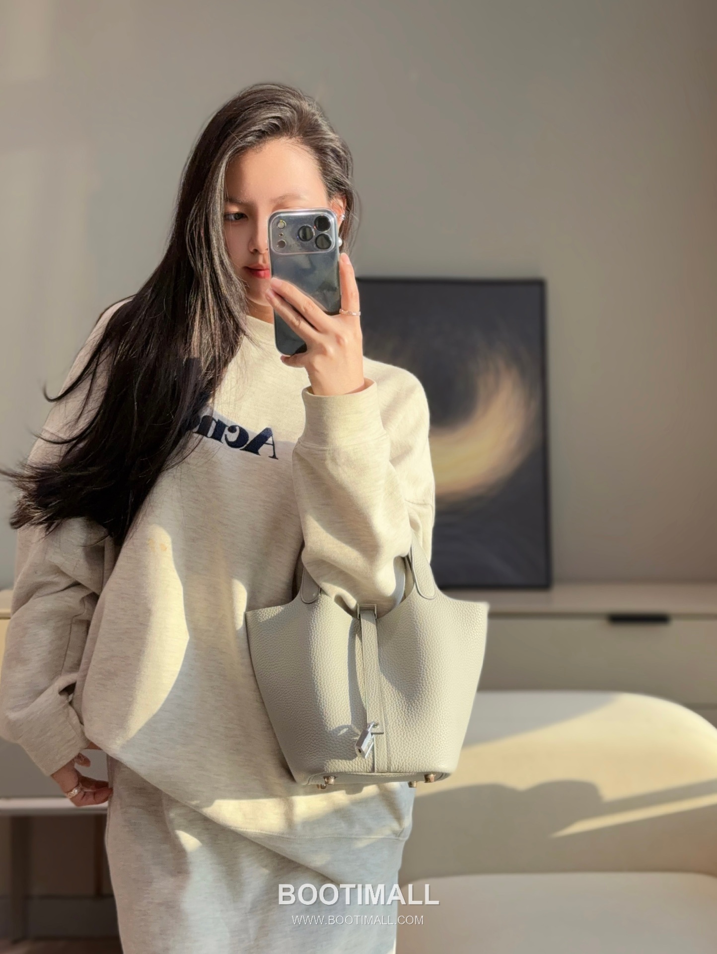 Hermes Picotin Lock Clemence Leather Bucket Bag with Top Handle 에르메스 피코틴락 클레망스 레더 버킷백 핸들형 18cm 4