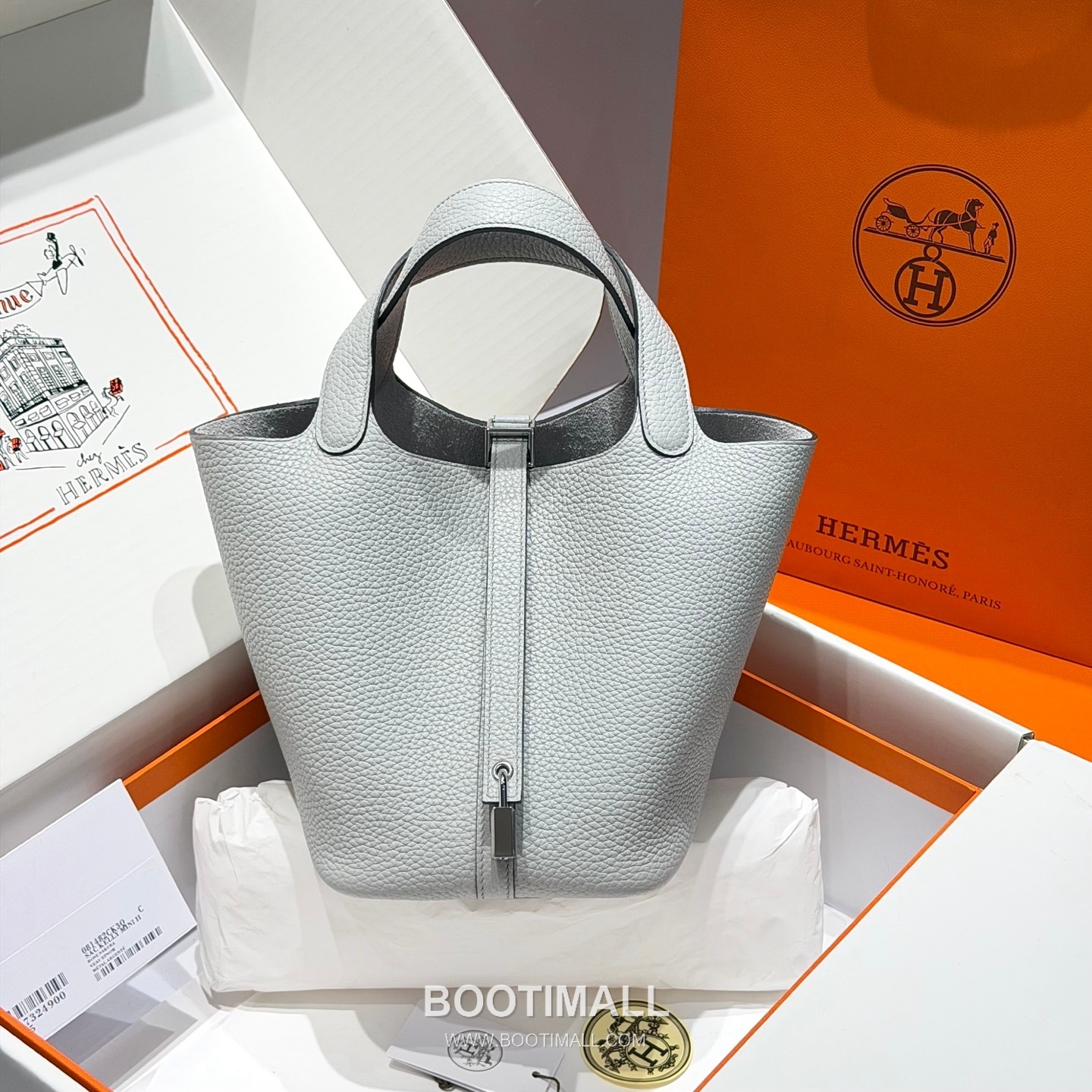 Hermes Picotin Lock Clemence Leather Bucket Bag with Top Handle 에르메스 피코틴락 클레망스 레더 버킷백 핸들형 18cm 5
