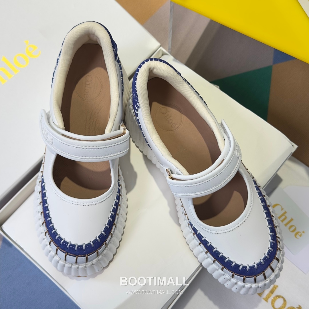 Chloé Nama Calfskin Suede Wedge Platform Sneakers with Velcro Strap Detail 끌로에 나마 카프스킨 스웨이드 웨지 플랫폼 스니커즈 7.5cm 5