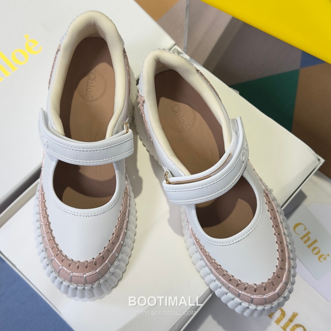 Chloé Nama Calfskin Suede Wedge Platform Sneakers with Velcro Strap Detail 끌로에 나마 카프스킨 스웨이드 웨지 플랫폼 스니커즈 7.5cm 5