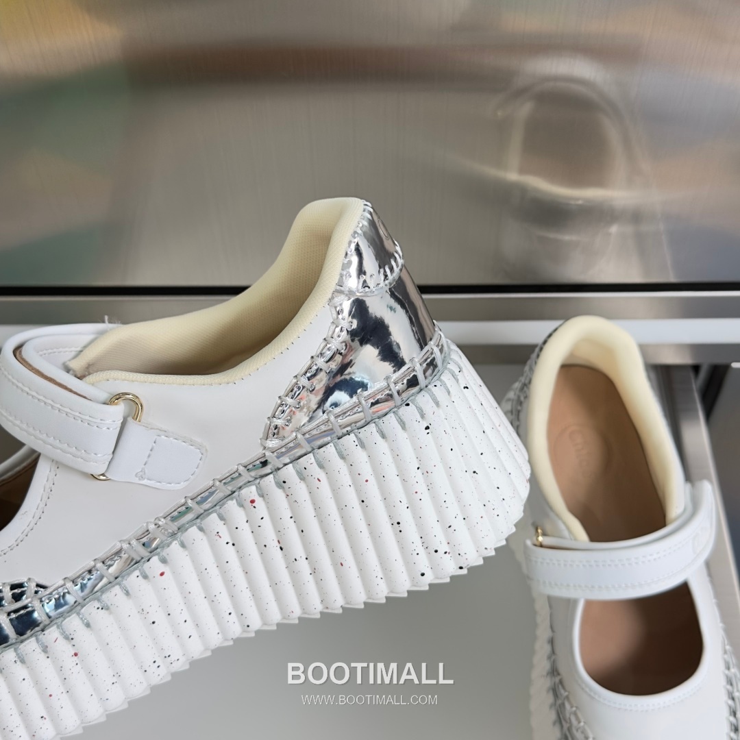 Chloé Nama Calfskin Suede Wedge Platform Sneakers with Velcro Strap Detail 끌로에 나마 카프스킨 스웨이드 웨지 플랫폼 스니커즈 7.5cm 7