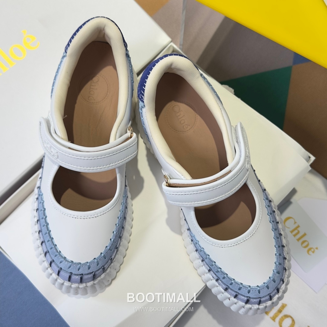 Chloé Nama Calfskin Suede Wedge Platform Sneakers with Velcro Strap Detail 끌로에 나마 카프스킨 스웨이드 웨지 플랫폼 스니커즈 7.5cm 5