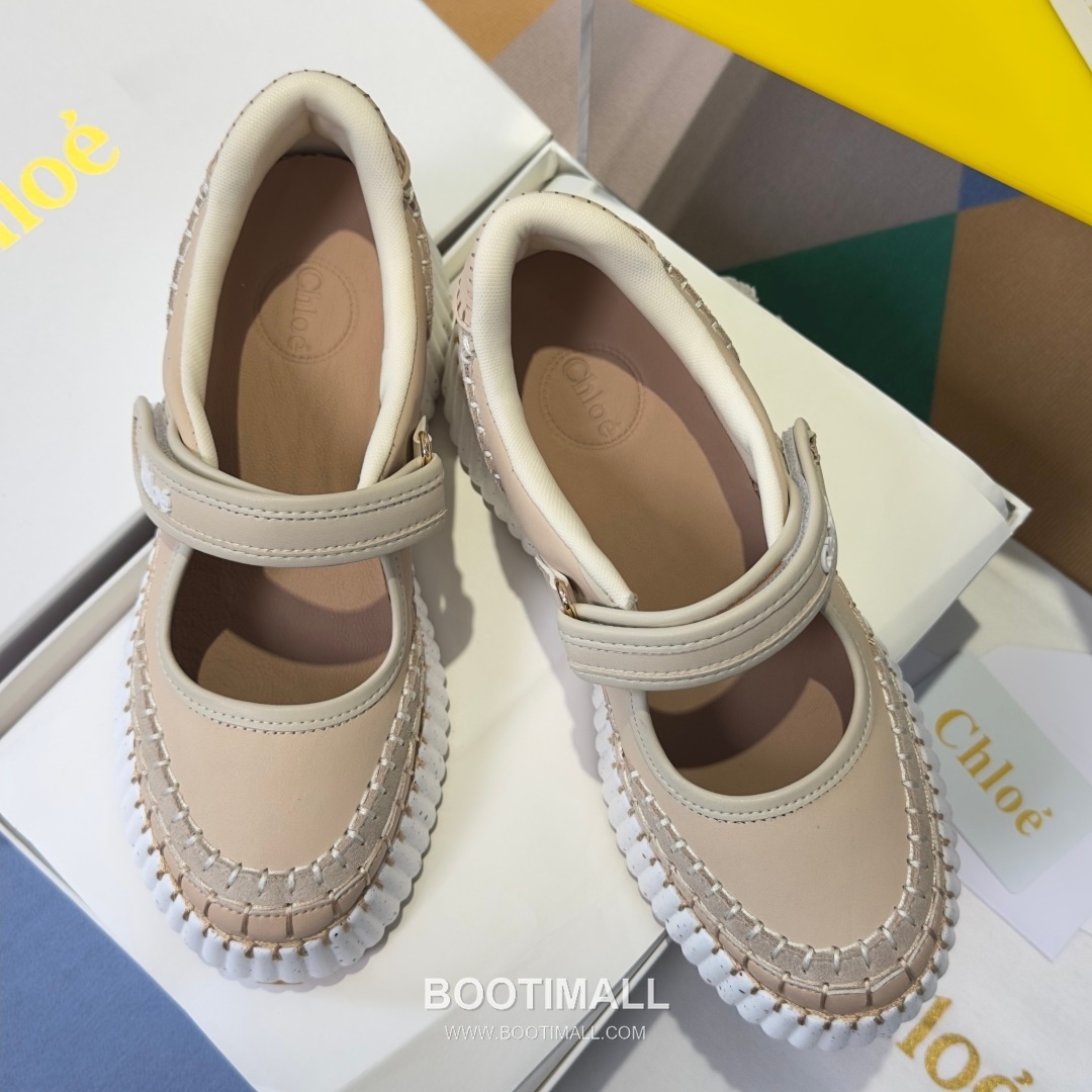 Chloé Nama Calfskin Suede Wedge Platform Sneakers with Velcro Strap Detail 끌로에 나마 카프스킨 스웨이드 웨지 플랫폼 스니커즈 7.5cm 5