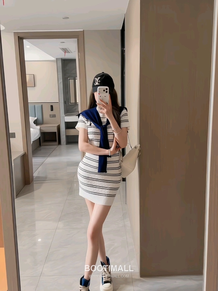 Ralph Lauren 2026 S/S Cotton Knit Dress Logo Detail 니트 드레스 3583 1