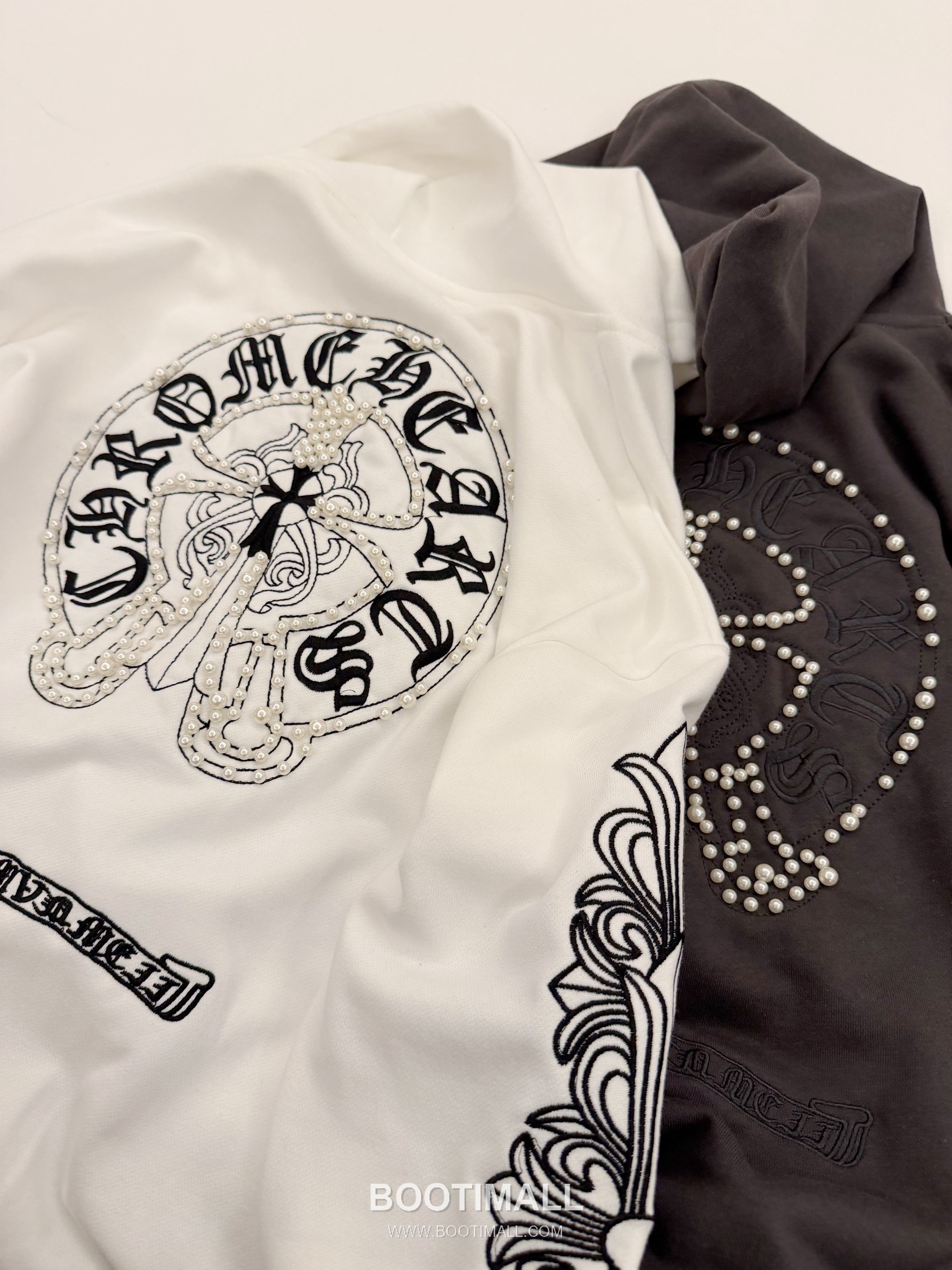 Chrome Hearts 2026 S/S Cotton Hoodie Embroidered Bead Logo Oversized 후드 스웨트셔츠 자수 비즈 로고 디테일 7