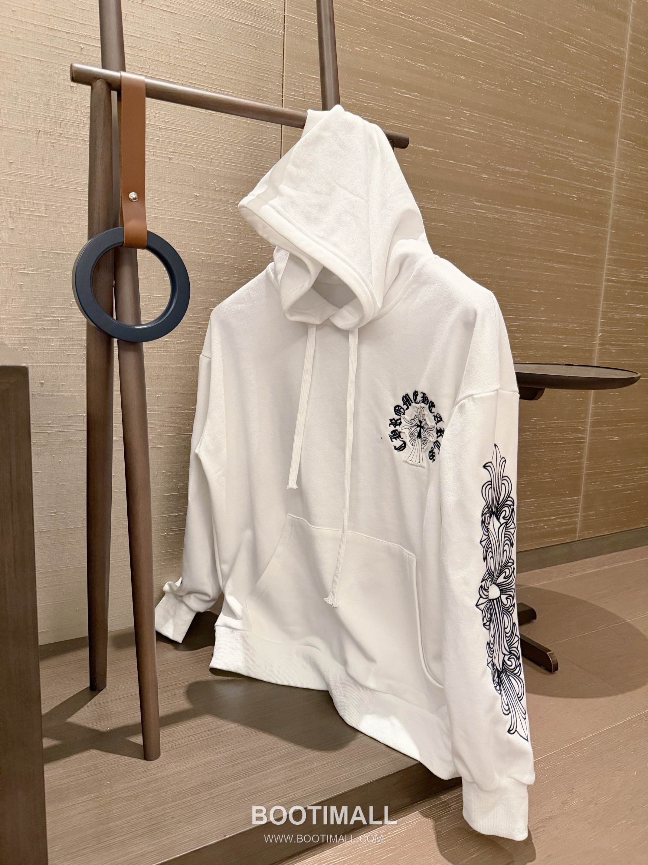 Chrome Hearts 2026 S/S Cotton Hoodie Embroidered Bead Logo Oversized 후드 스웨트셔츠 자수 비즈 로고 디테일 10