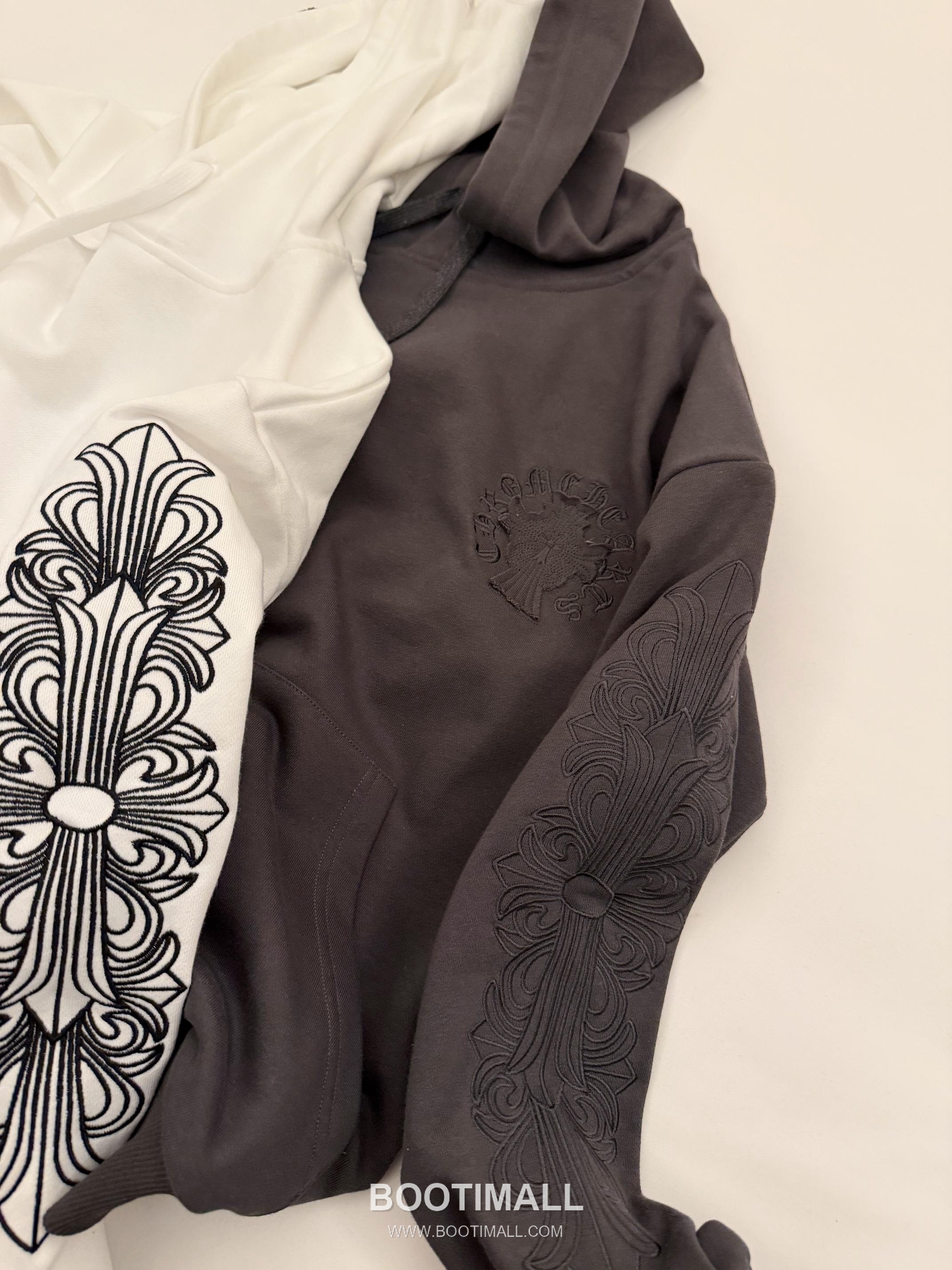 Chrome Hearts 2026 S/S Cotton Hoodie Embroidered Bead Logo Oversized 후드 스웨트셔츠 자수 비즈 로고 디테일 7