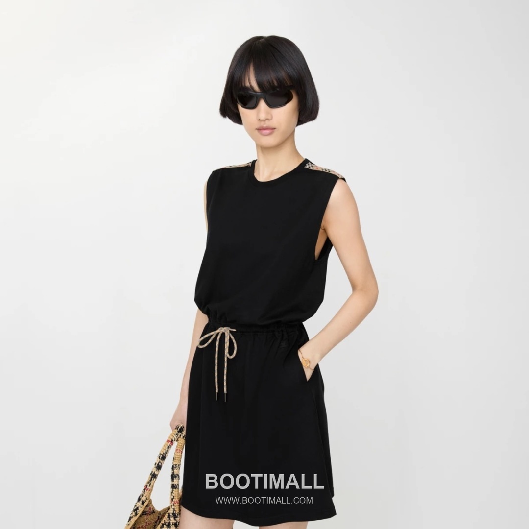 Burberry 2026 S/S Polyester Sleeveless Dress Panelled Waist Detail 버버리 폴리에스터 슬리브리스 드레스 패널드 허리 디테일 2