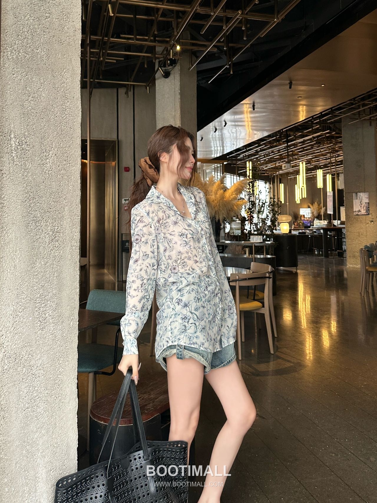 Dior 2026 S/S Silk Sheer Shirt Botanical Print Embroidered Pocket 디올 실크 시어 셔츠 보태니컬 프린트 자수 포켓 3