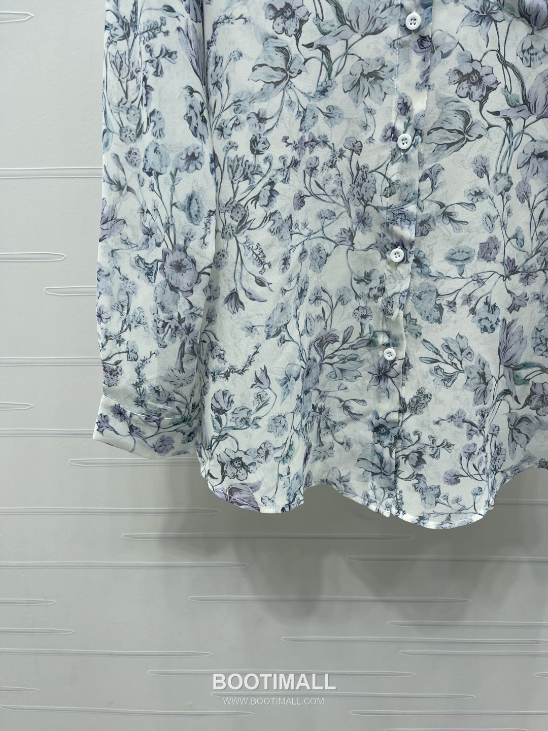 Dior 2026 S/S Silk Sheer Shirt Botanical Print Embroidered Pocket 디올 실크 시어 셔츠 보태니컬 프린트 자수 포켓 15