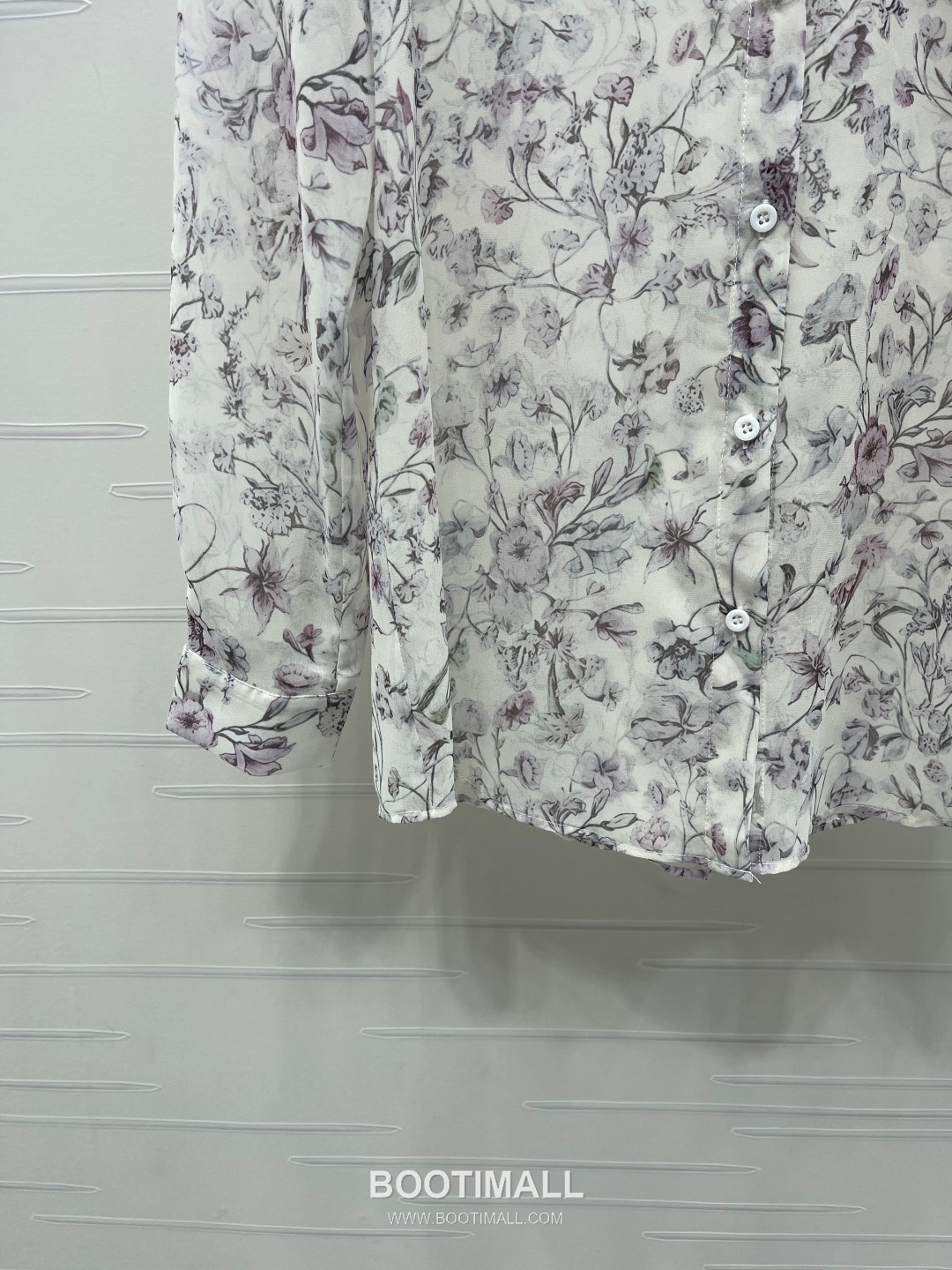 Dior 2026 S/S Silk Sheer Shirt Botanical Print Embroidered Pocket 디올 실크 시어 셔츠 보태니컬 프린트 자수 포켓 14