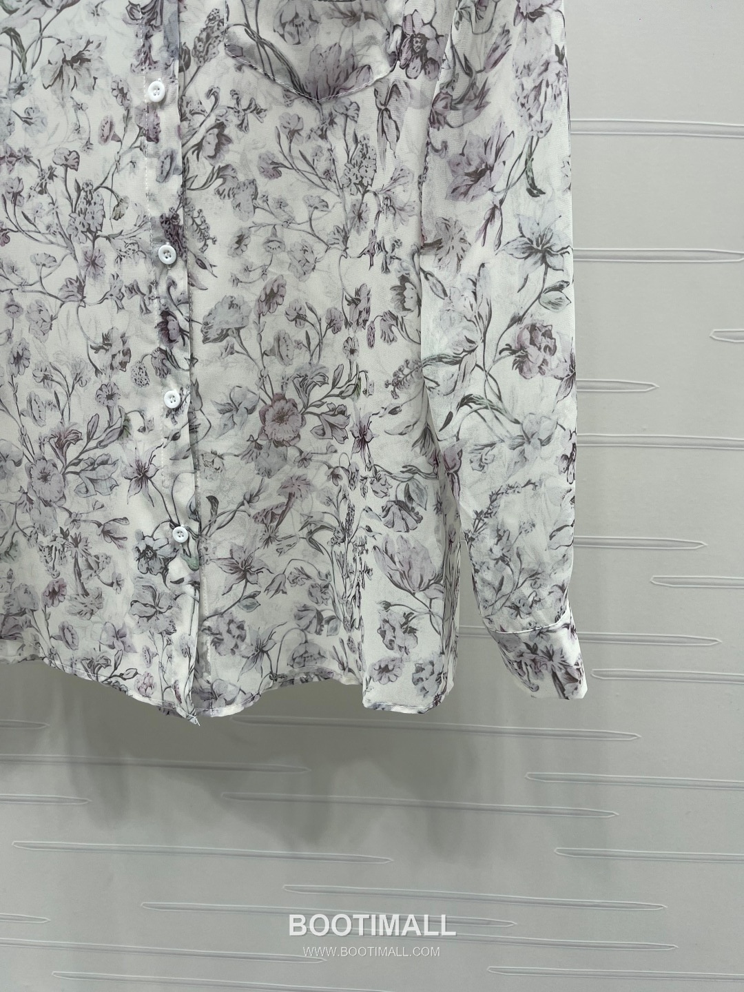 Dior 2026 S/S Silk Sheer Shirt Botanical Print Embroidered Pocket 디올 실크 시어 셔츠 보태니컬 프린트 자수 포켓 15