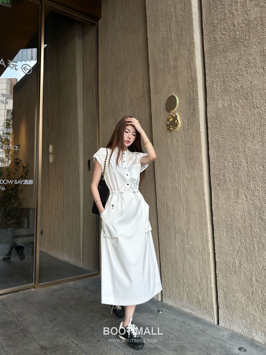 Dior 2026 S/S Cotton Polyester Dress Utility Style Adjustable Waist Drawstring 디올 코튼 폴리에스터 드레스 유틸리티 스타일 허리 스트링 디테일 1