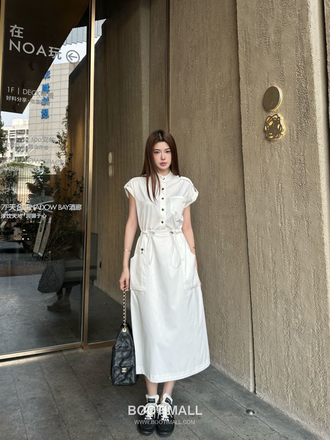 Dior 2026 S/S Cotton Polyester Dress Utility Style Adjustable Waist Drawstring 디올 코튼 폴리에스터 드레스 유틸리티 스타일 허리 스트링 디테일 3
