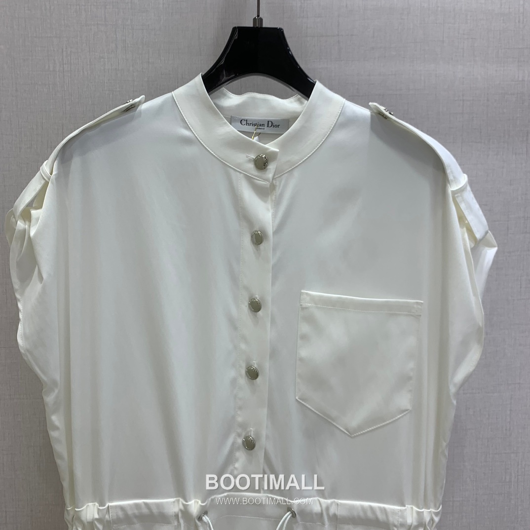 Dior 2026 S/S Cotton Polyester Dress Utility Style Adjustable Waist Drawstring 디올 코튼 폴리에스터 드레스 유틸리티 스타일 허리 스트링 디테일 13
