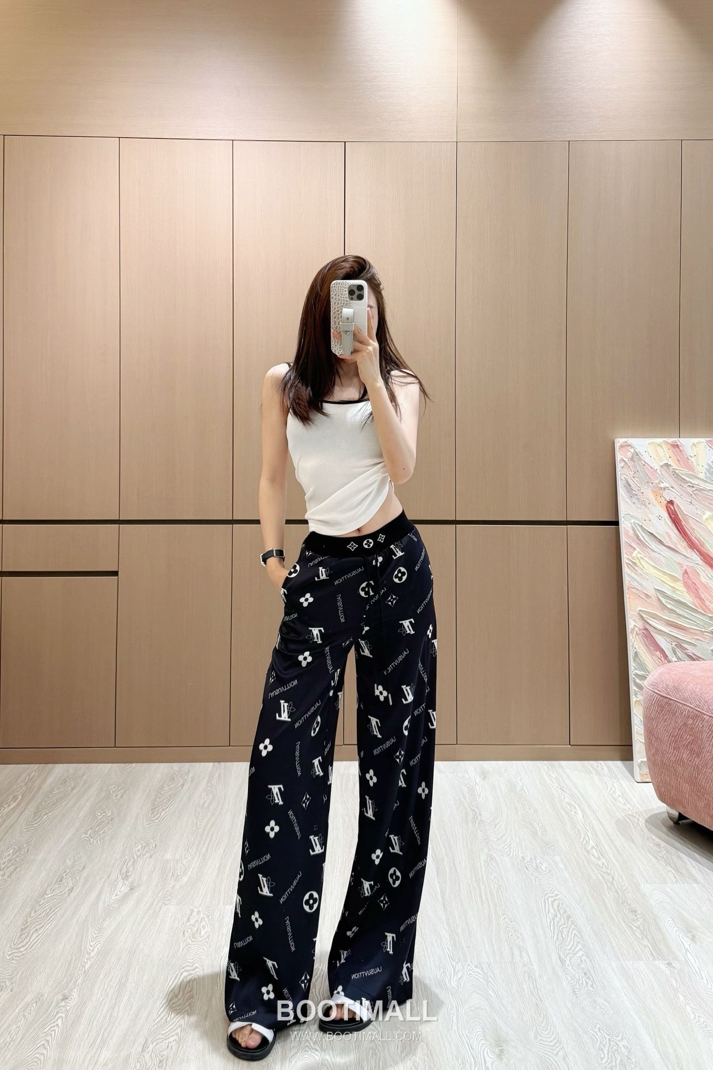 Louis Vuitton 2026 S/S Cotton Polyester Pants Webbing Print Logo Detail 루이비통 코튼 폴리에스터 팬츠 웨빙 프린트 로고 디테일 4