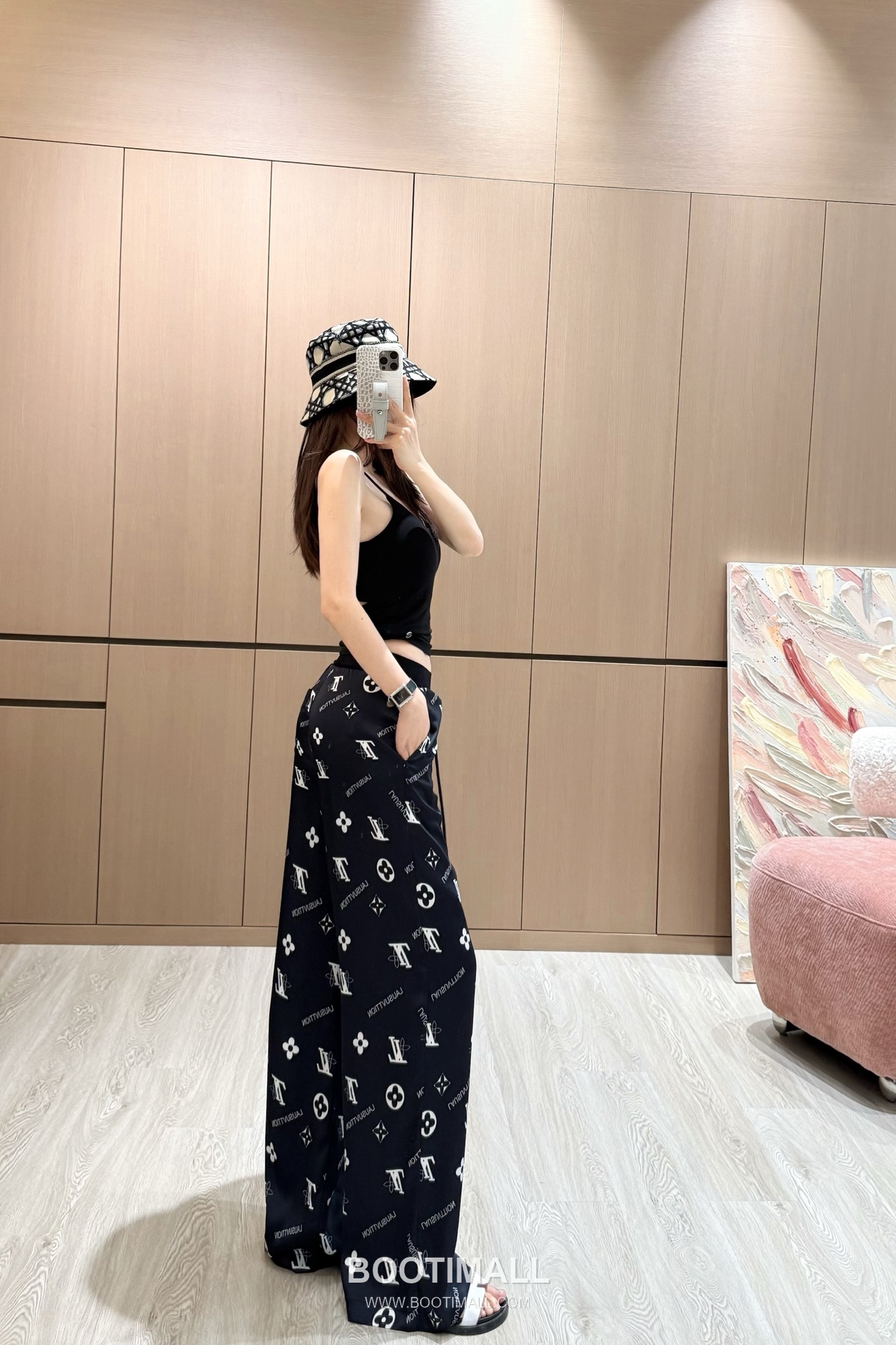 Louis Vuitton 2026 S/S Cotton Polyester Pants Webbing Print Logo Detail 루이비통 코튼 폴리에스터 팬츠 웨빙 프린트 로고 디테일 8