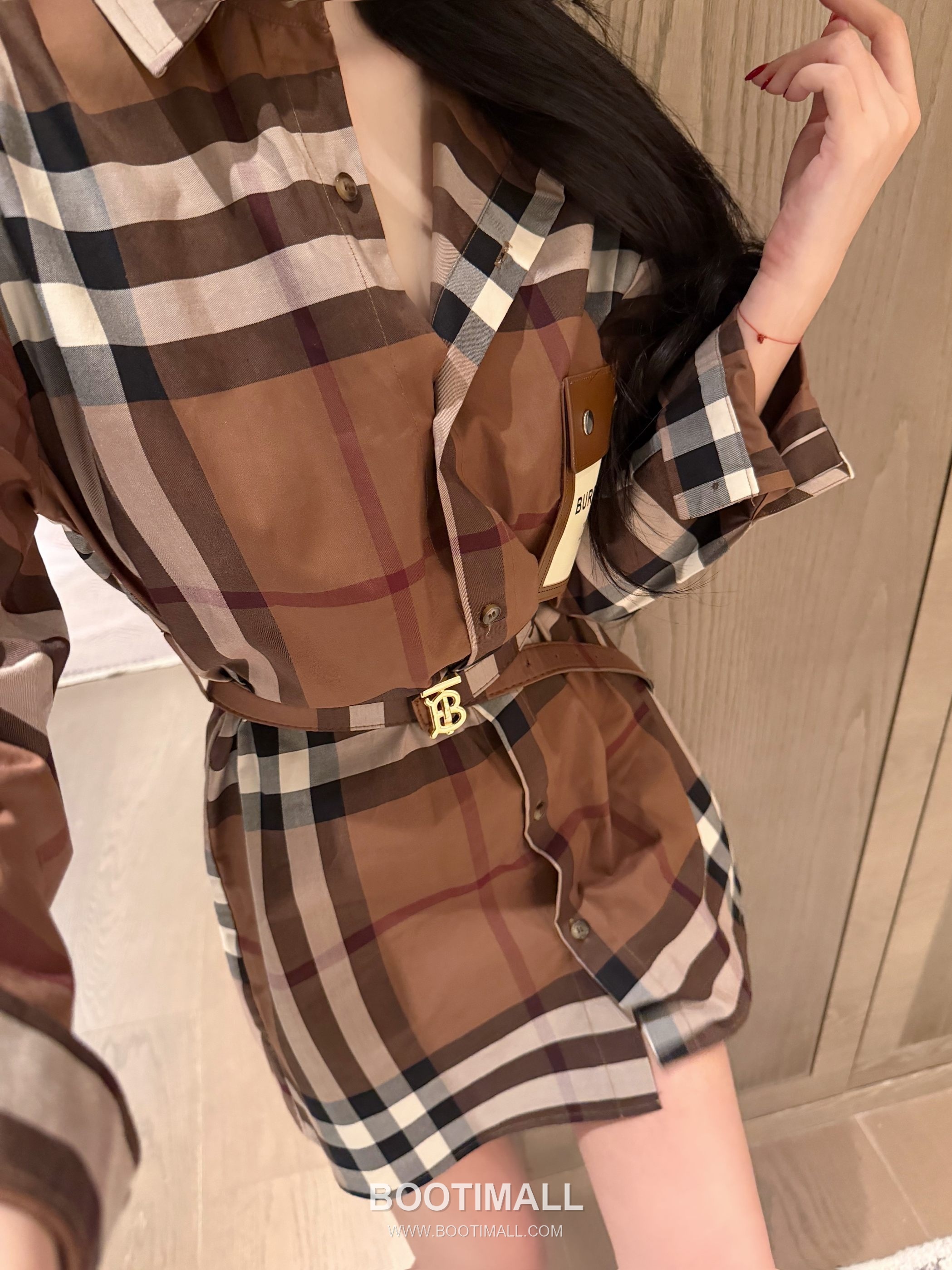 Burberry 2026 S/S Cotton Shirt Dress Belted Logo Detail 버버리 코튼 셔츠 드레스 벨트 로고 디테일 5