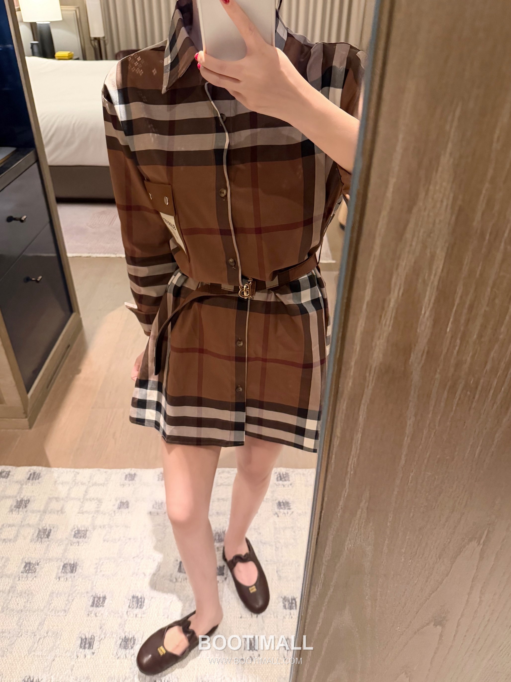 Burberry 2026 S/S Cotton Shirt Dress Belted Logo Detail 버버리 코튼 셔츠 드레스 벨트 로고 디테일 8