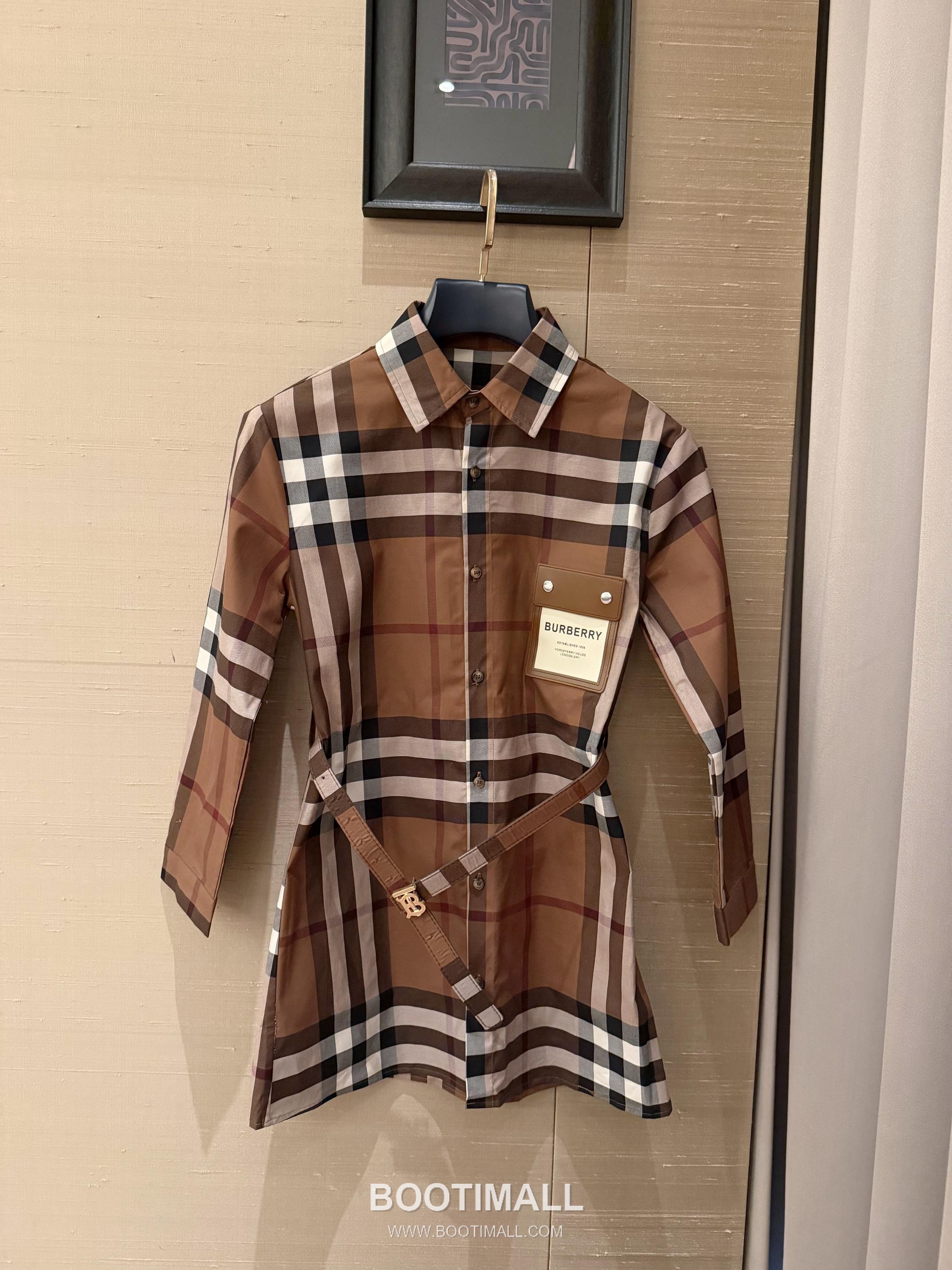 Burberry 2026 S/S Cotton Shirt Dress Belted Logo Detail 버버리 코튼 셔츠 드레스 벨트 로고 디테일 11