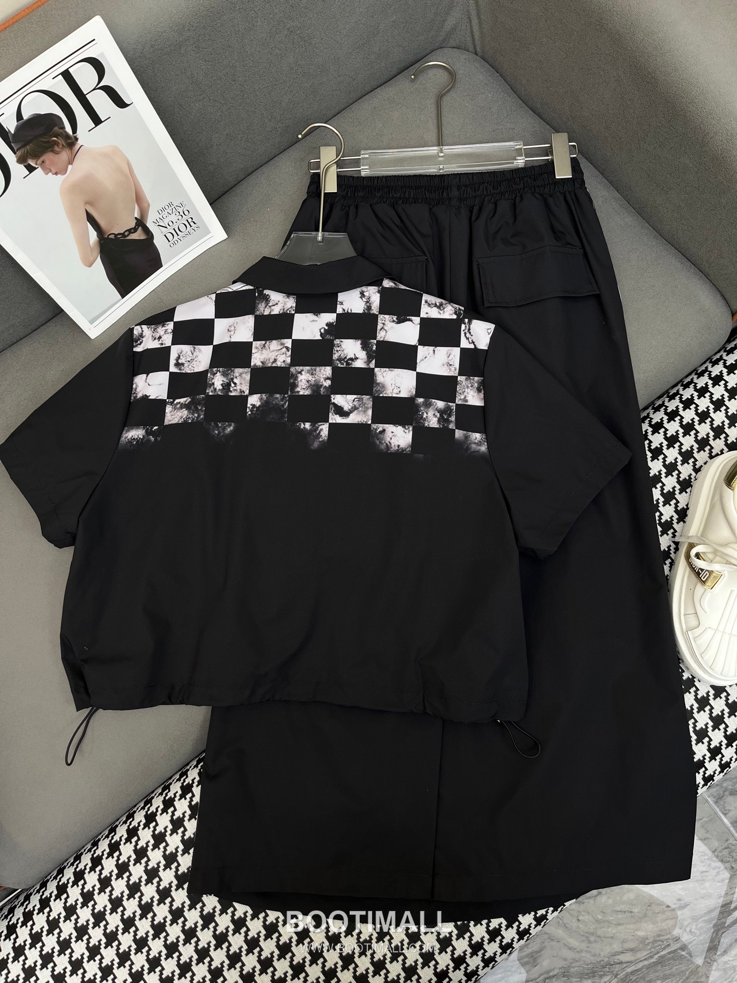 Dior 2026 S/S Cotton Polyester Set Check Print Top Skirt Logo Detail 디올 코튼 폴리에스터 세트 체크 프린트 탑 스커트 로고 디테일 16