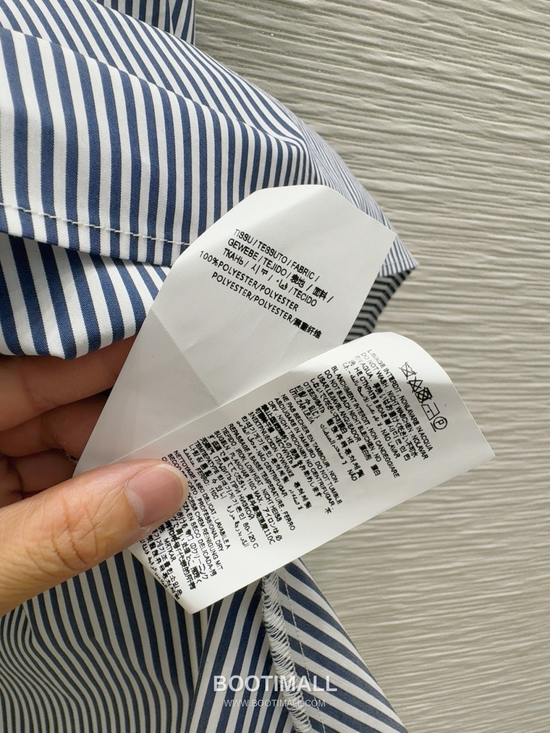 Saint Laurent 2026 S/S Polyester Strap Dress Striped Pattern Detail 생로랑 폴리에스터 스트랩 드레스 스트라이프 패턴 디테일 17