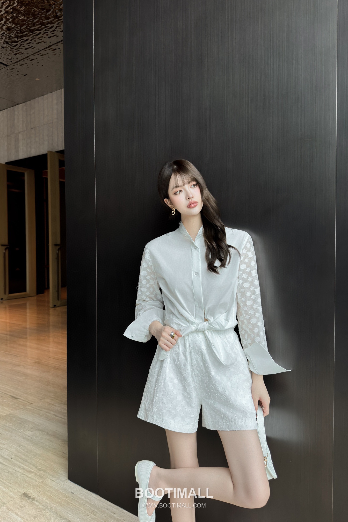 Louis Vuitton 2026 S/S Cotton Twill Shirt Jacquard Patchwork Logo Detail 루이비통 코튼 트윌 셔츠 자카드 패치워크 로고 디테일 3