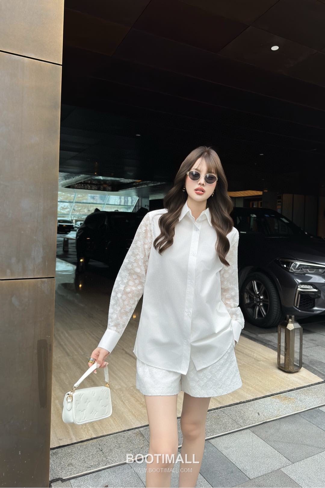 Louis Vuitton 2026 S/S Cotton Twill Shirt Jacquard Patchwork Logo Detail 루이비통 코튼 트윌 셔츠 자카드 패치워크 로고 디테일 6