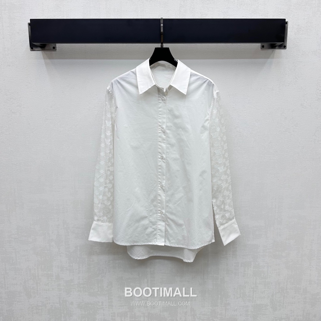 Louis Vuitton 2026 S/S Cotton Twill Shirt Jacquard Patchwork Logo Detail 루이비통 코튼 트윌 셔츠 자카드 패치워크 로고 디테일 10