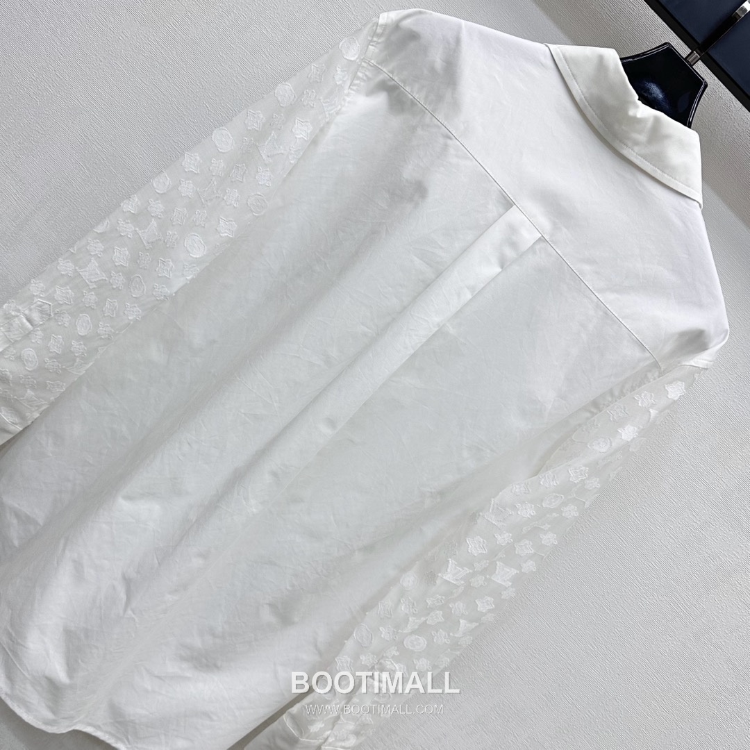 Louis Vuitton 2026 S/S Cotton Twill Shirt Jacquard Patchwork Logo Detail 루이비통 코튼 트윌 셔츠 자카드 패치워크 로고 디테일 16